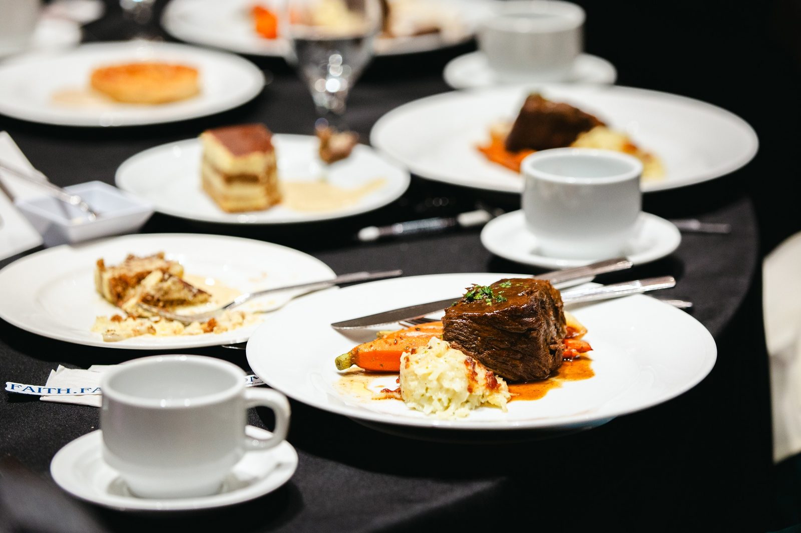 Plated dinner