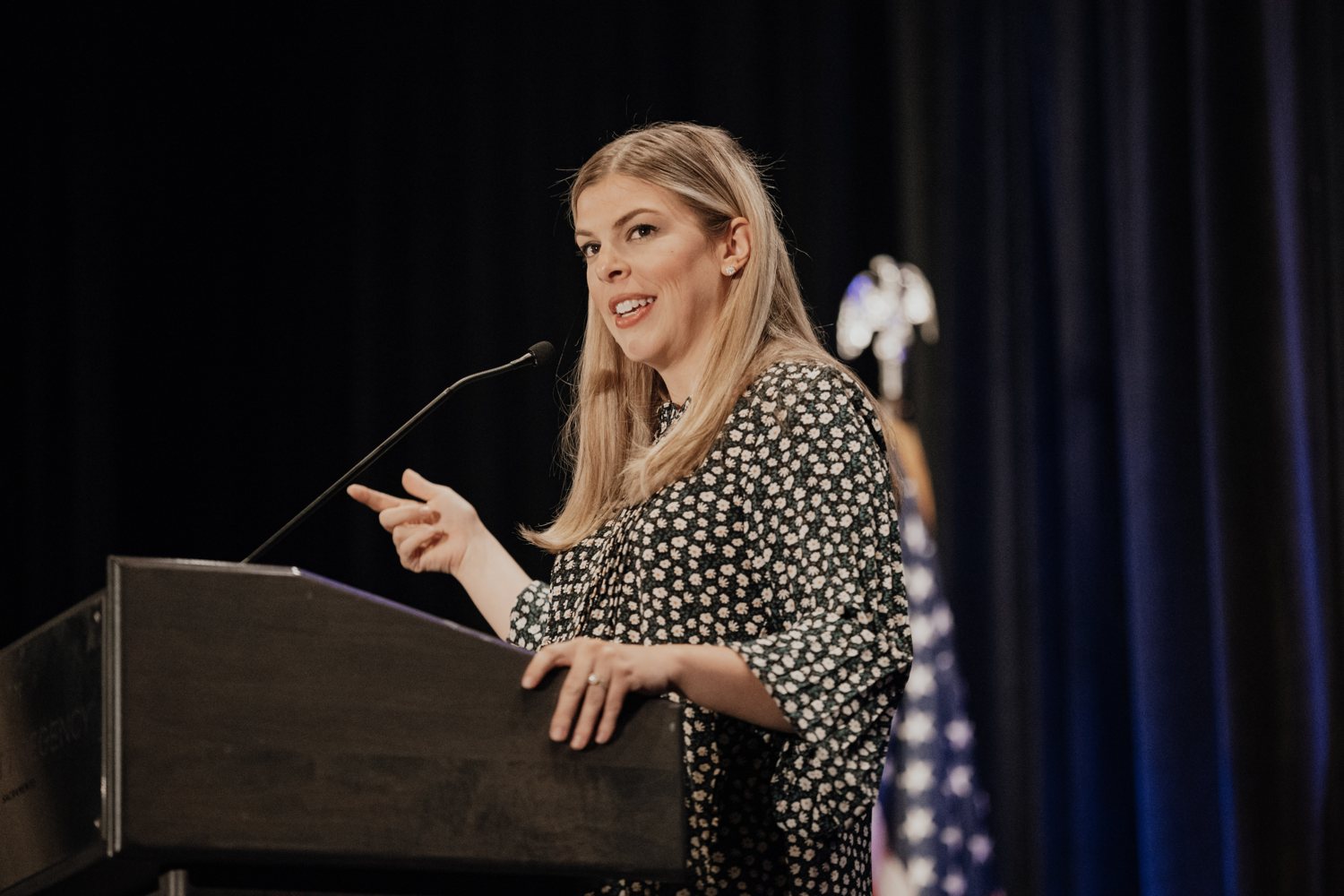 Allie Beth Stuckey delivering the 2023 keynote